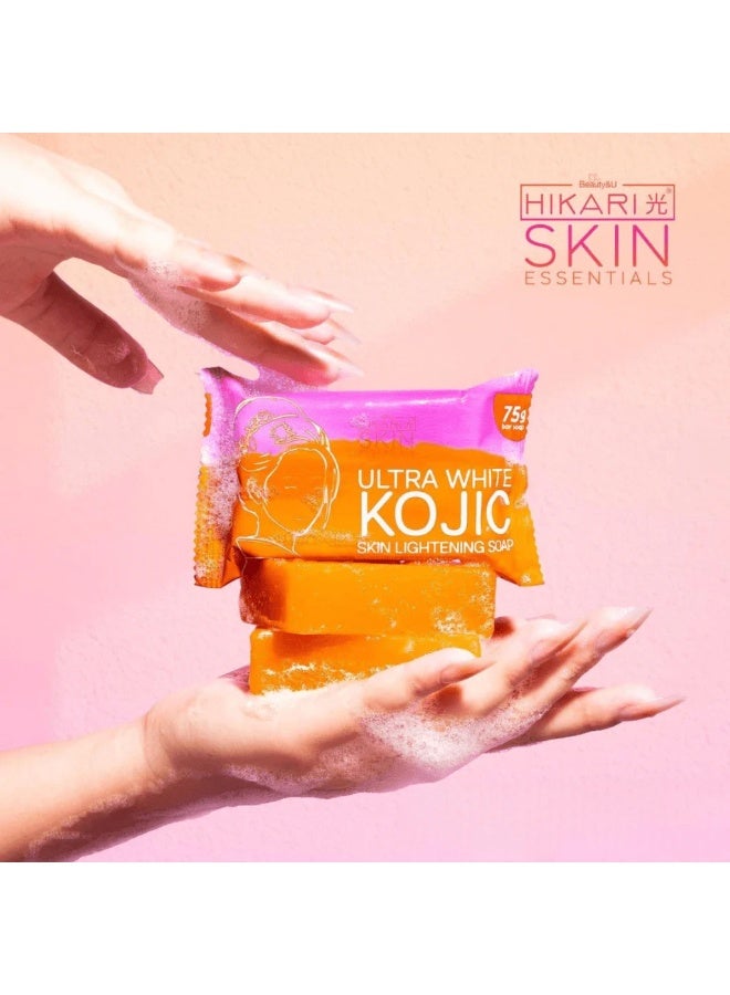Hikari Ultra White Kojic Skin Lightening Soap - 75g - Image 2