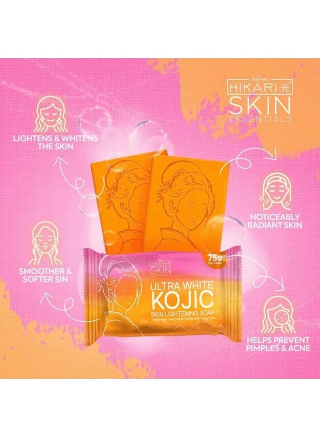 Hikari Ultra White Kojic Skin Lightening Soap - 75g - Image 5
