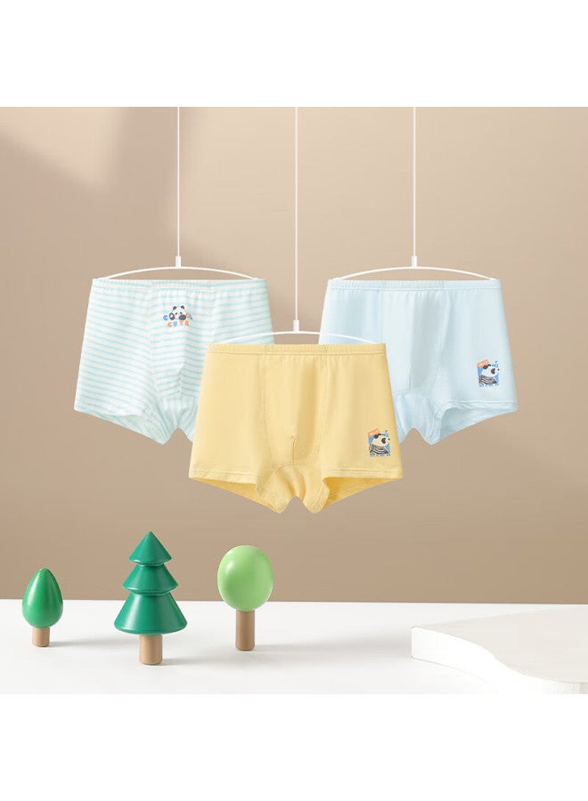 Red Bean Hodo Children's Underwear Modal Cotton Boys And Girls Boxer Briefs Antibacterial Youth Shorts H5k4117 130 - Image 1