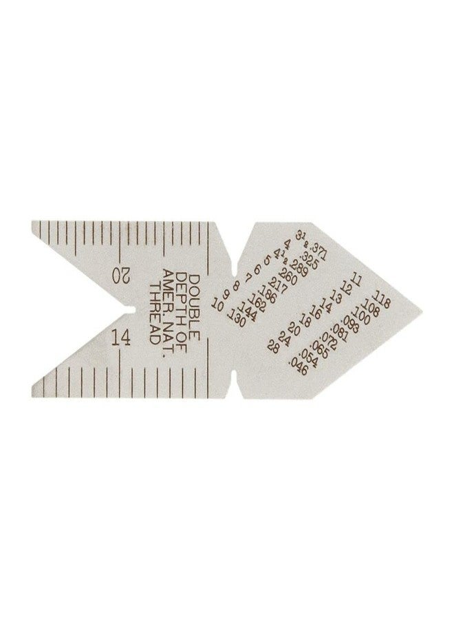 ستارريت مقياس مركز ستاريت - خيوط بزاوية 60 درجة وفقًا للمعايير الأمريكية، هيكل فولاذي متين، قياسات دقيقة لزوايا الخيوط - C391 - Image 2