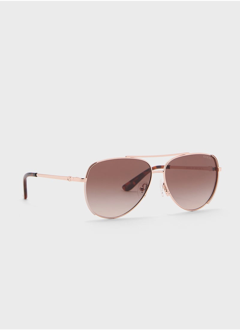 GUESS - Uv-Protected Aviator Sunglasses - Image 1
