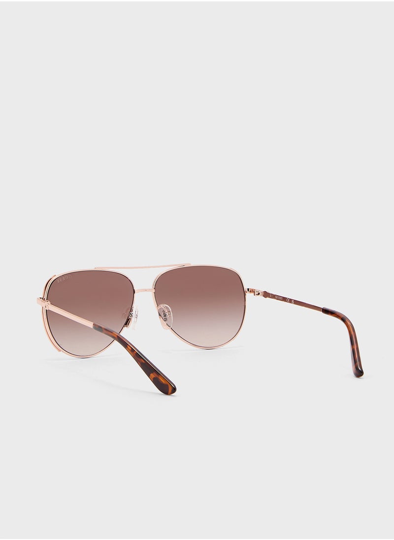 GUESS - Uv-Protected Aviator Sunglasses - Image 1
