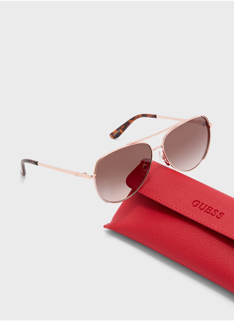 GUESS - Uv-Protected Aviator Sunglasses - Image 1