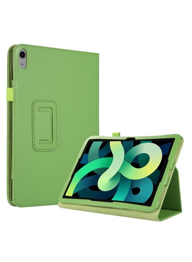 HuHa Case Cover For iPad 10th Gen 10.9 2022 Litchi Texture Leather Smart Tablet Case with Holder Green 