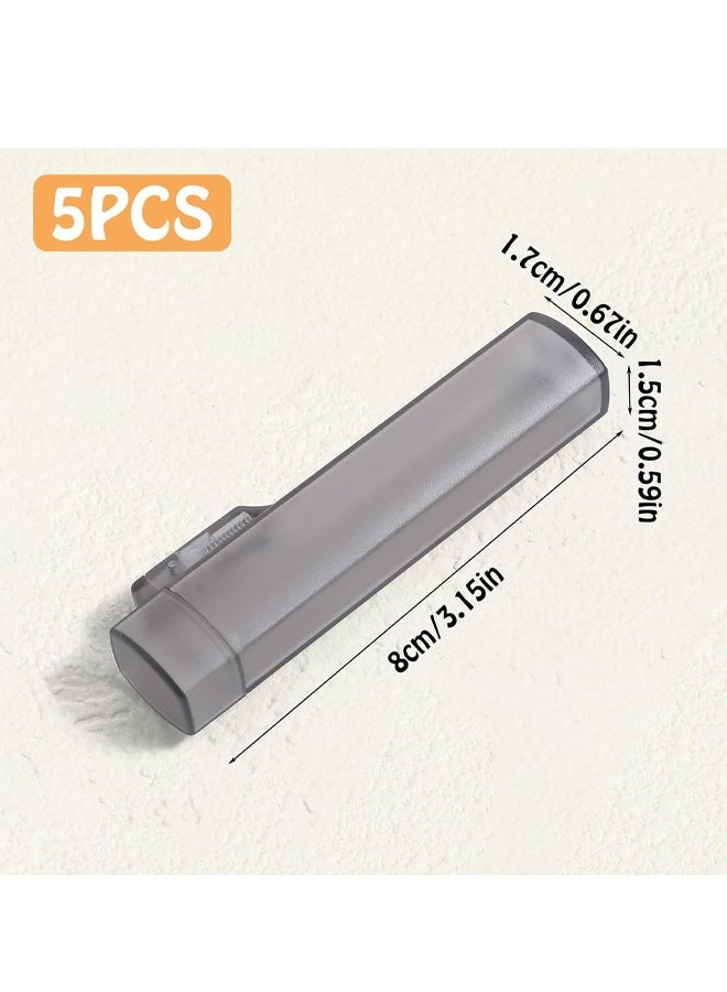 5Pcs Portable Mini Plastic  Toothpick Holder, Pocket Travel Toothpick Case Dispenser Container for Outdoor Camping Picnic - Image 2