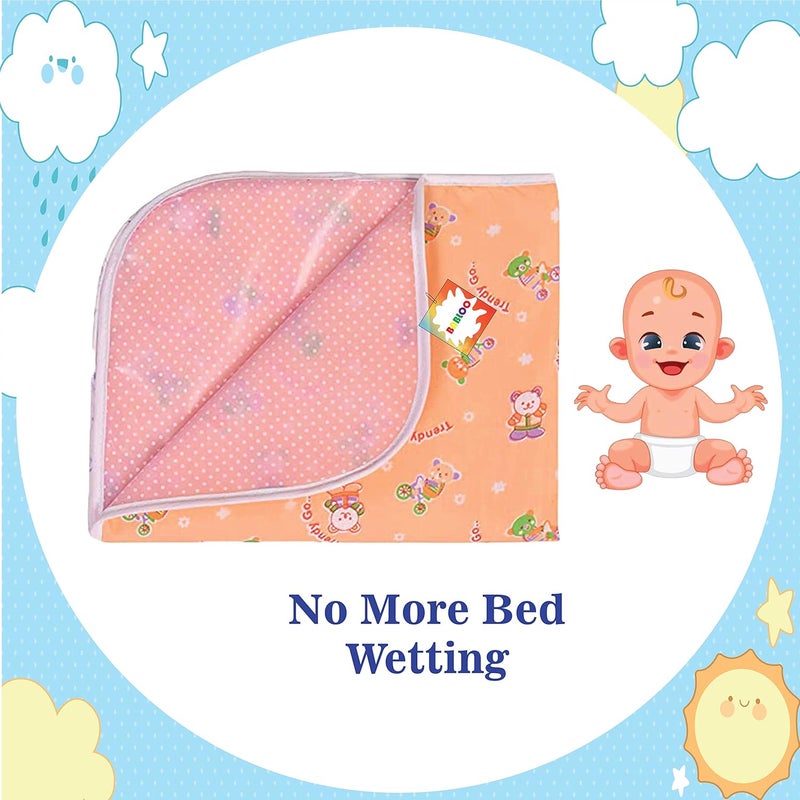 Babloo Flat Bed Baby Nappy Changing Mat Oil Massaging Sheets Bed Protector Dry Sheet (0-6 Months) Pack of 3 - Image 3