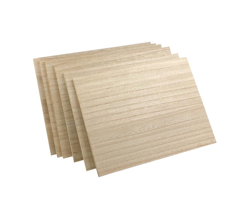 Cregugua 6 Pack MDF Wood Boards 9"x12"-1/4th inch Thick Wooden Planks, Double Sided Veneered MDF Sheet for Homemade DIY Crafts - Image 4