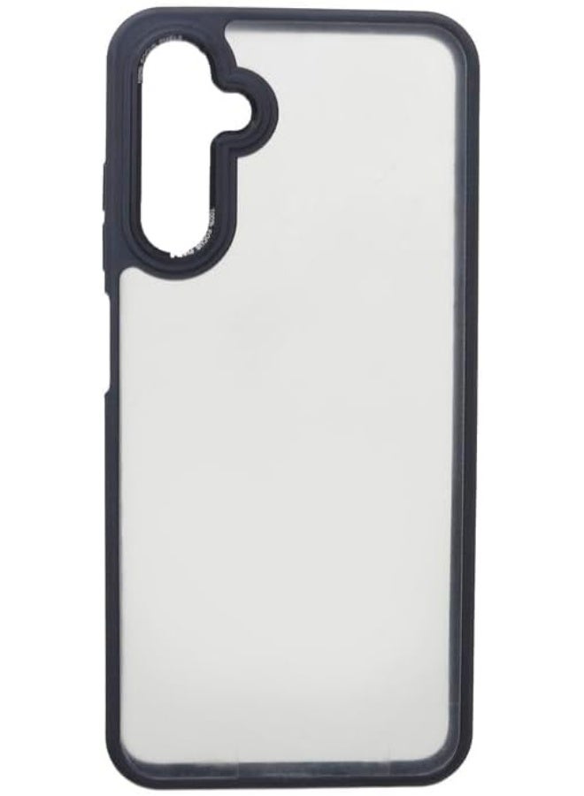 غطاء خلفي  من البلاستيك والسيليكون لهاتف سامسونج جالاكسي A14 - أسود - Image 1