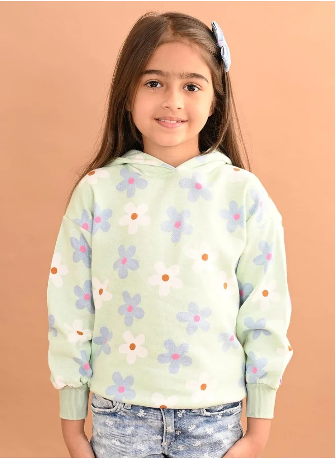 ليلك Girls Full Sleeves Sweatshirt