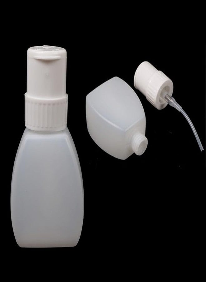 lasenersm 2 Pieces 250ml (8.4oz) Nail Polish Remover Pump Bottle Dispenser Empty Push Down Pump Dispenser Bottle with Flip Top Cap for Nail Polish and Makeup Remover, 5.5 x 6 x 14cm, White - Image 4