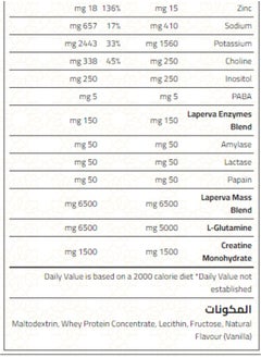 Laperva Laperva Triple Mass Gainer, Vanilla Caramel, 8 Servings - 2.76 Kg  - Image 3
