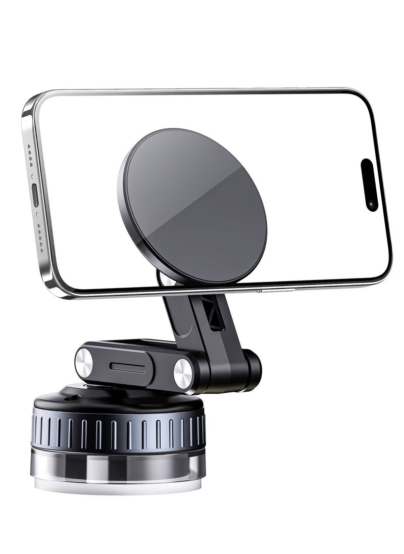 ELTRAZONE "Universal Magnetic Car Phone Holder – Foldable, Anti-Shake, Waterproof, Strong Suction Cup Mount for Dashboard, Desk & Bedside – Compatible with All Smartphones and iPhone 0.1-7 Inch (ABS Material, No Charger - Image 2