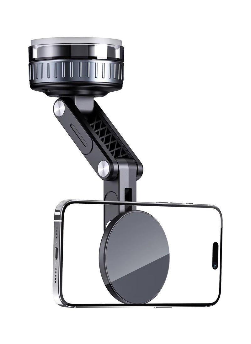 ELTRAZONE "Universal Magnetic Car Phone Holder – Foldable, Anti-Shake, Waterproof, Strong Suction Cup Mount for Dashboard, Desk & Bedside – Compatible with All Smartphones and iPhone 0.1-7 Inch (ABS Material, No Charger - Image 3