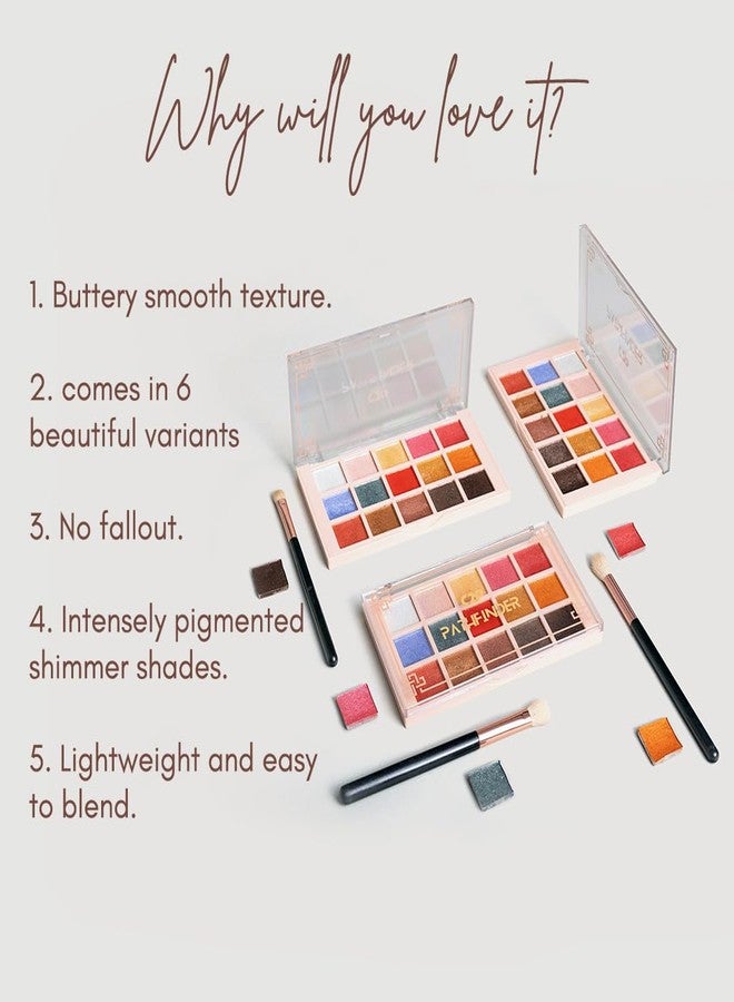 سي2بي بروفيشنال ميكاب باليت ظلال العيون اللامعة C2P Pro - لون اللوز المحروق 06 (24 غرام) | مجموعة ظلال عيون باثفايندر بـ 15 لونًا | باليت مكياج عيون يدوم طويلًا وغني بالأصباغ للنساء والفتيات - Image 5