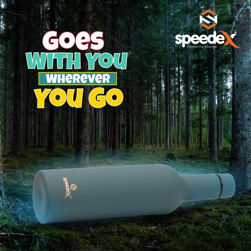 Speedex Thermos Bottle - 500 ML Vacuum Insulated Stainless Steel for Kids, Men, Women - Thermosteel Bottle Ideal for School, Office, Travel Flask for Hot & Cold Beverages - Green Colour - Image 4