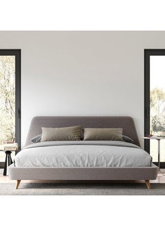 A to Z Furniture Arroyo Upholstered Bed 160x200cm Queen size Bed in Grey Color 