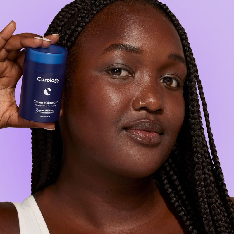 Curology كريم مرطب كيرولوجي، لوشن وجه غني بالترطيب للبشرة الجافة، مع زبدة الشيا وحمض الهيالورونيك، 1.7 أونصة سائلة - Image 3