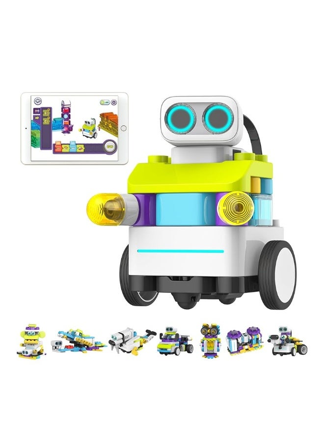 BOTZEES Classic Plus Coding Robots for Kids, Remote Control Robot, 8 in 1 AR STEM Toys for 4+ Years Old Kids (APP Based, iOS, Android and Kindle Fire Compatible)