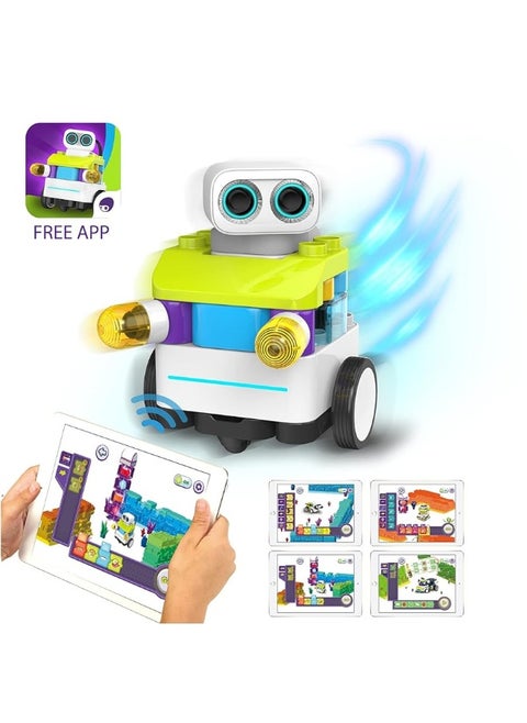 BOTZEES Classic Plus Coding Robots for Kids, Remote Control Robot, 8 in 1 AR STEM Toys for 4+ Years Old Kids (APP Based, iOS, Android and Kindle Fire Compatible)