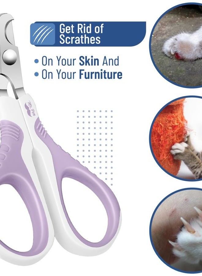 Mr. Pen Cat Nail Clipper, Purple, Cat Nail Trimmer, Cat Nail Clippers, Cat Claw Clippers, Cat Clippers for Nails, Pet Nail Clippers, Kitten Nail Clipper, Small Dog Nail Clipper, Cat Claw Trimmer - Image 5