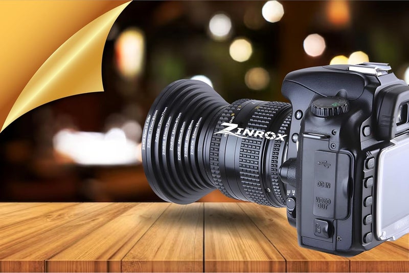 ZINROX® Stepping up ' Made in India', Set of 11pcs, Sizes: 37-49mm, 49-52mm, 52-55mm, 55-58mm, 58-62mm, 62-67mm, 67-72mm, 72-77mm, 77-82 mm, 82-86mm, 86-95mm, Step Up Ring Set (37-95mm) - Image 4