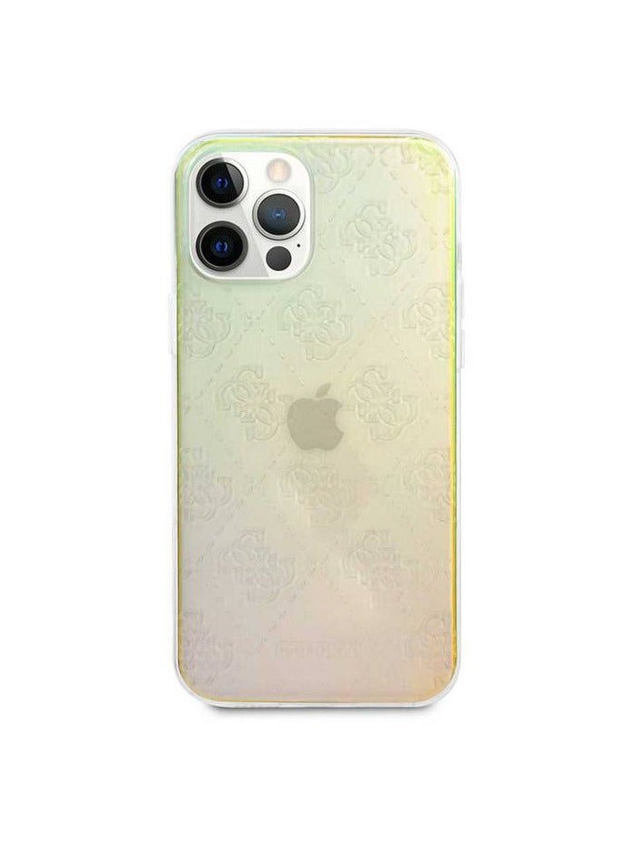 GUESS iPhone 12/12 Pro 6.1inch Hard Case / PC/TPU 4G Pattern / Shock Resistant / Officially Licensed - Iridescent - Image 2
