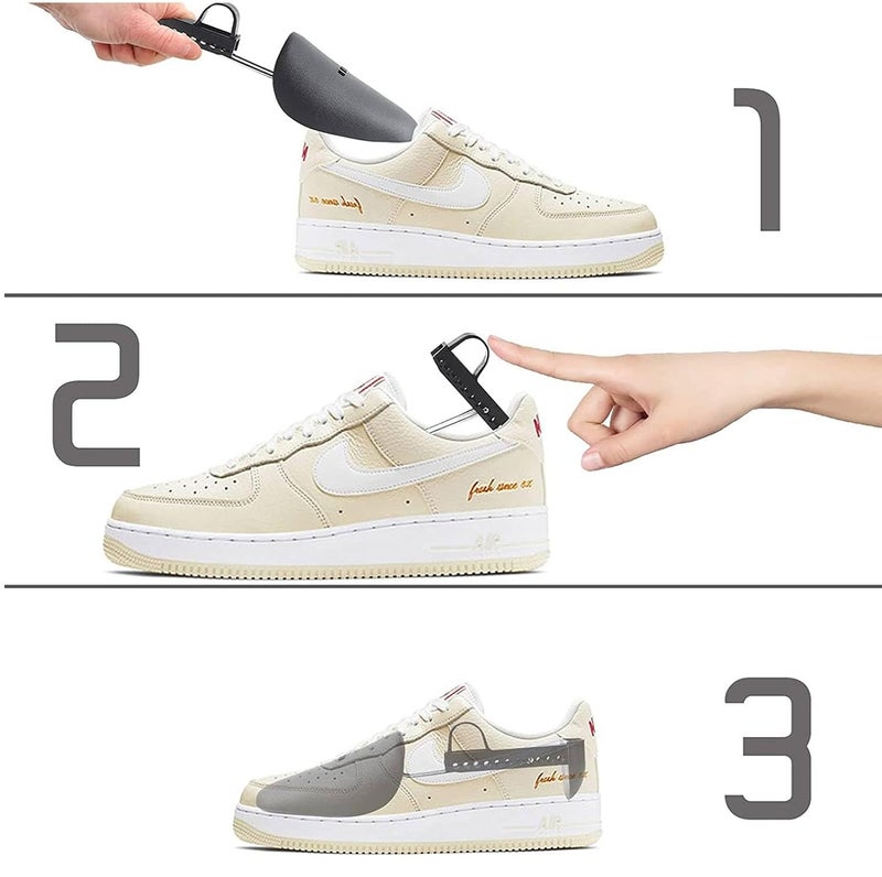 Lify أشجار أحذية بلاستيكية قابلة للتعديل للرجال - شكل/موسع/حامل أحذية - أسود - Image 5