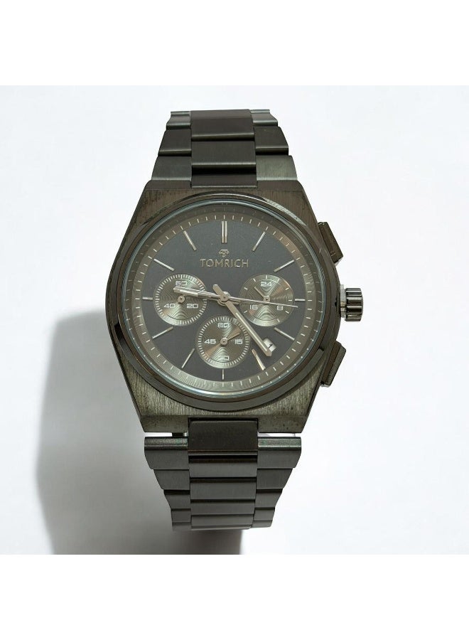 Tomrich Vantor Chronex Men’s Luxury Watch – Stainless Steel  Strap, Quartz Analog Wrist Watch, Minimal Dial, Elegant Formal Casual Watch - Image 2