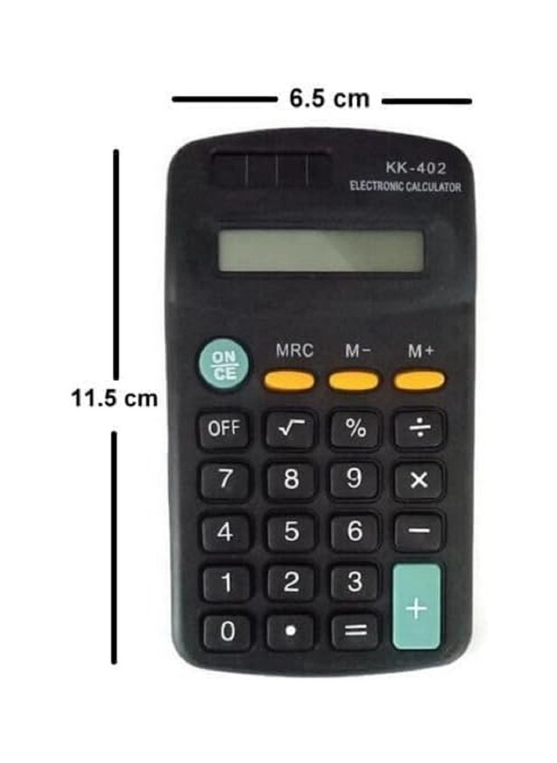 Generic A small black calculator that combines elegance and practicality, ideal for students, employees, and business owners. The compact design makes it easy to carry in a pocket or bag, and gives you fast performance in calculations.  - Image 1
