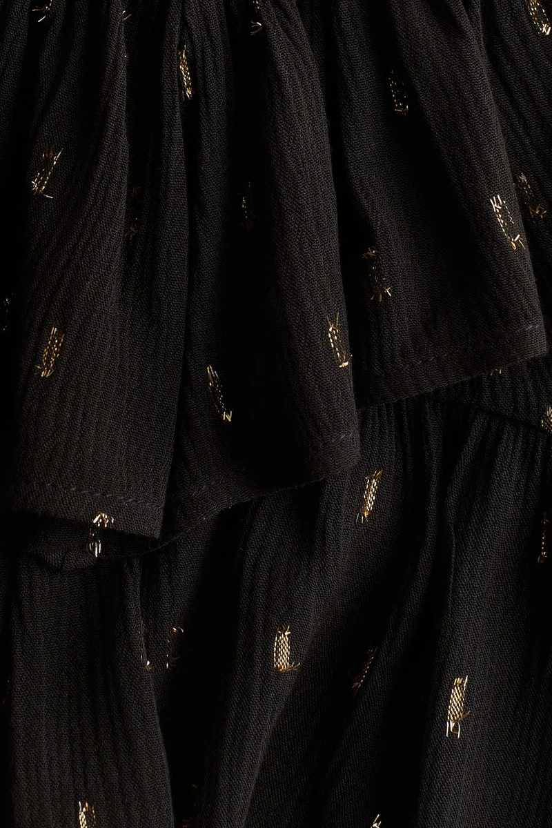 H&M Smocked flounce skirt