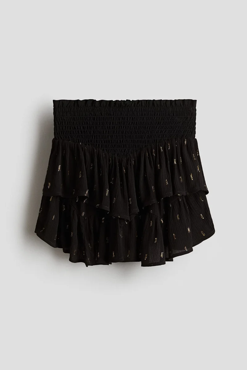 H&M Smocked flounce skirt