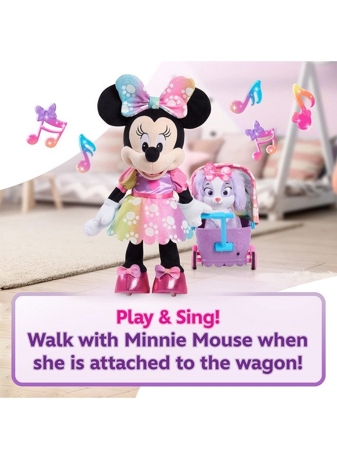 Minnie Disney Junior Minnie Mouse Waggin’ Wagon Lights And Sounds Feature Plush Officially Licensed Kids Toys For Ages 3 Up By Just Play  - Image 4