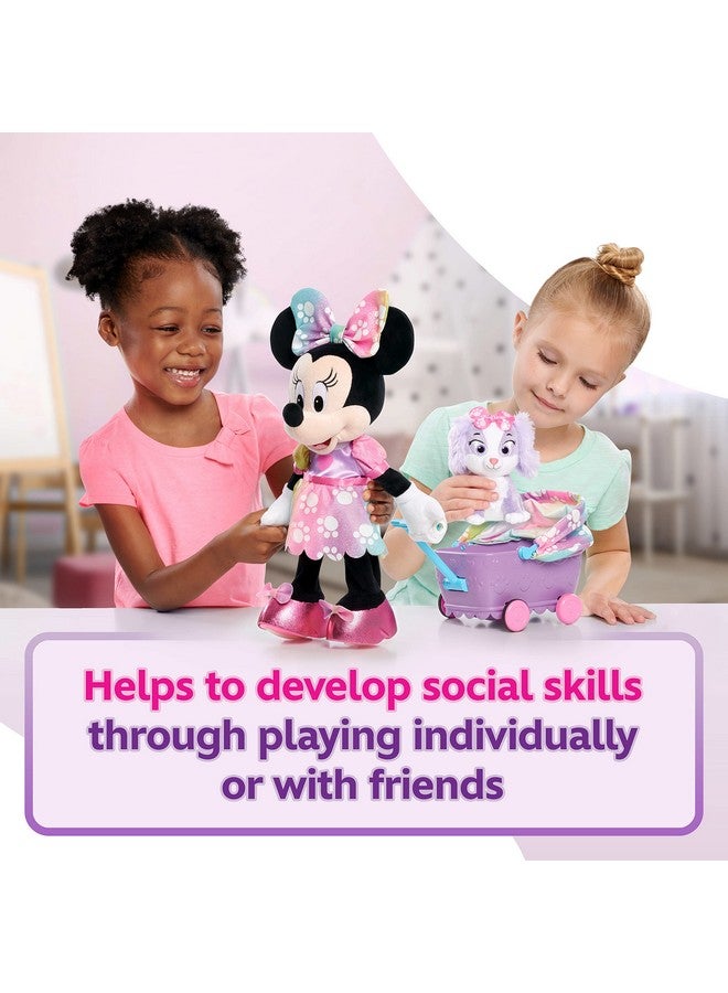 Minnie Disney Junior Minnie Mouse Waggin’ Wagon Lights And Sounds Feature Plush Officially Licensed Kids Toys For Ages 3 Up By Just Play  - Image 3