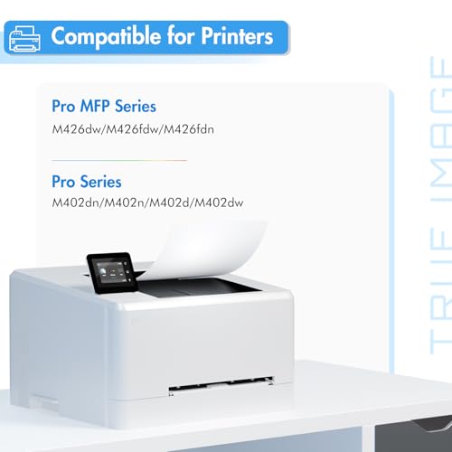 TRUE IMAGE CF226X 26X Toner Cartridge for HP Printer Replacement for HP 26X CF226X 26A CF226A Laserjet Pro M402n M402dn MFP M426fdw M426fdn M426dw M402dne M402 Printer Ink High Yield (Black, 2 Pack) - Image 2