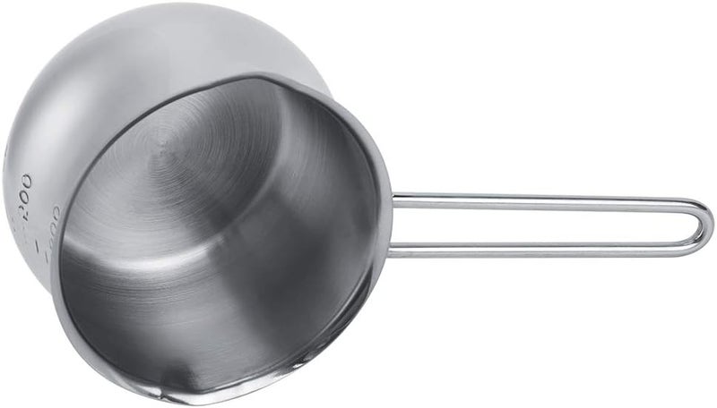 كلاراكو وعاء حليب من الفولاذ المقاوم للصدأ مع وعاء تسخين زبدة الشوكولاتة والجبن مع فوهة صب مزدوجة، قدر صغير، وعاء طهي وخَبز للمطبخ - Image 4