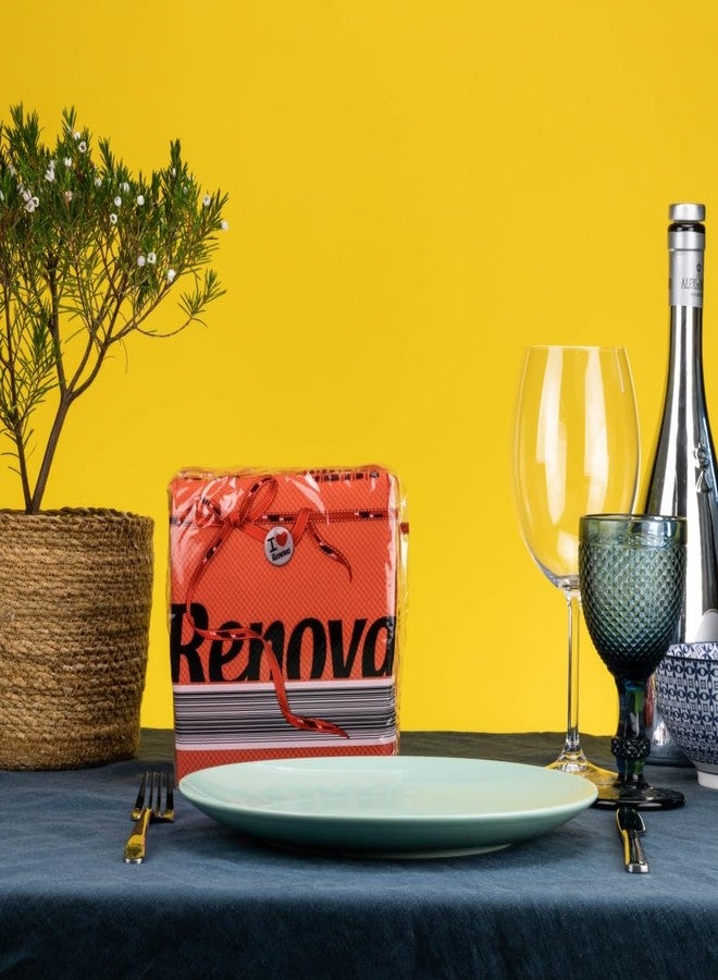 Renova Paper Extra Soft and Absorbent Napkins (Red) - Pack of 70 Pieces - Image 4