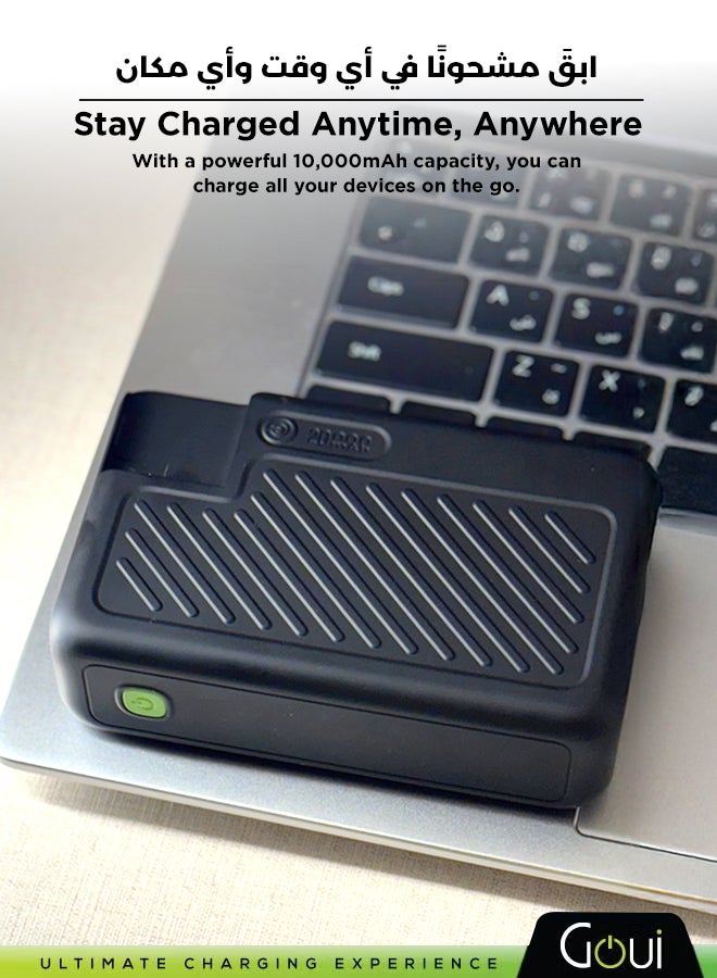 Goui 20000 mAh SINGI Mini 20 Power Bank 20000mAh | 15W Charging | Triple Output (2 Type-C + 1 USB-A) | Compact & Portable | Compatible with G-Tag Black - Image 3