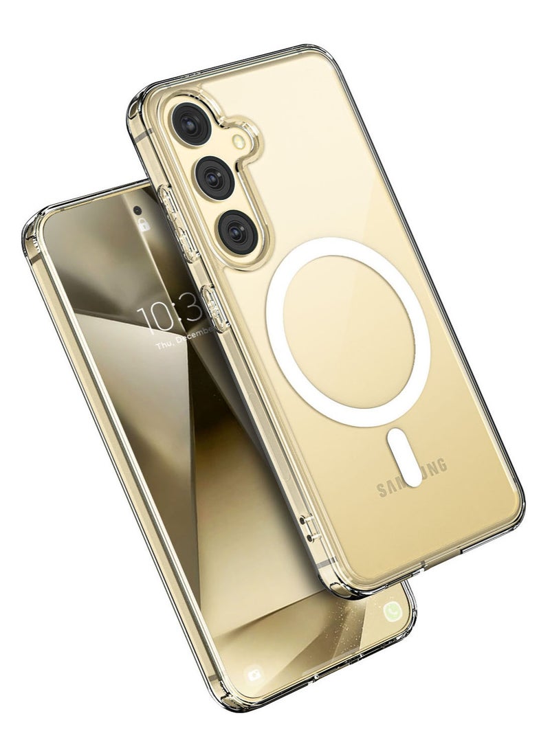 VRS Design Crystal Mixx MagSafe for Samsung Galaxy S24 Case Cover Magnetic - Clear  - Image 2