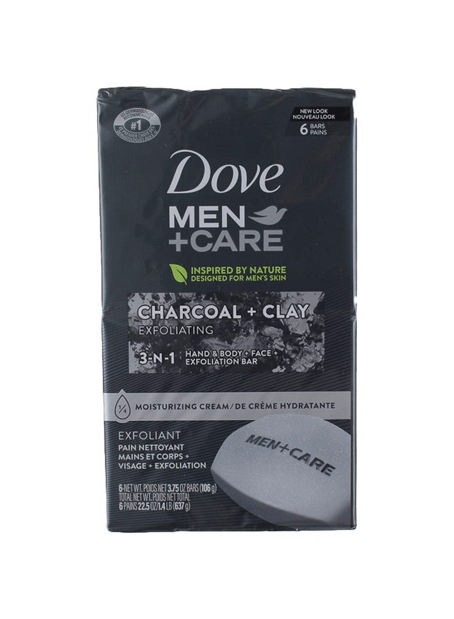Dove, Men Bar Soap Charcoal + Clay, 4 Ounce (Pack of 6) - Image 2