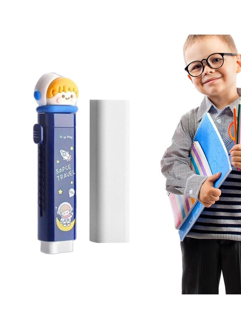 عبوة 1+1 ممحاة قابلة للسحب والدفع مع عبوة حبر إضافية واحدة، ممحاة مطاطية ناعمة لأقلام الرصاص، مستلزمات مدرسية ومكتبية ممتعة للطلاب والأطفال - Image 3