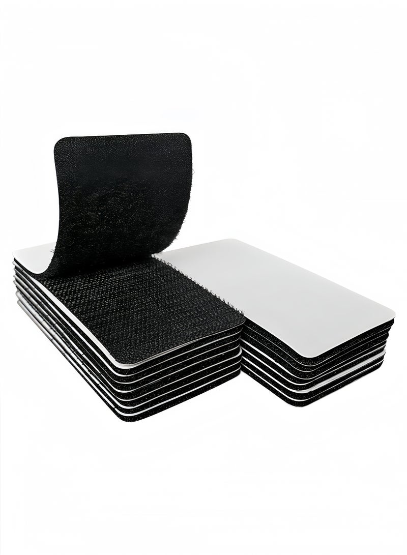 Peachjoy 15pcs Hook and Loop Tape Strips with Adhesive, Heavy Duty Nylon Velcro for Sewing, Crafting, DIY, Interlocking Tape 5x10 cm - Image 1