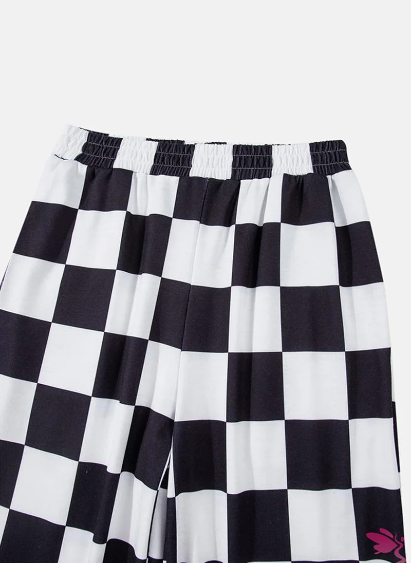 YUNIQEE Multicoloured Checked Jogger Trouser