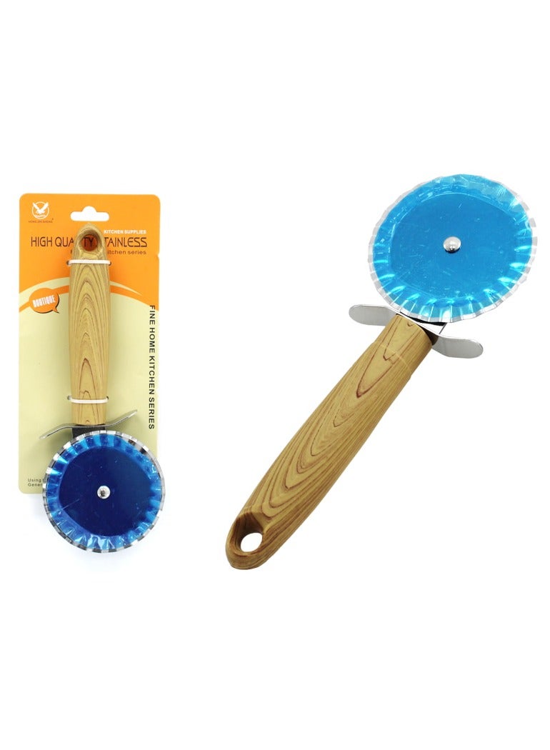 Stainless Steel Pizza Knife with Plastic Handle Slice and Serve with Precision  - Image 2