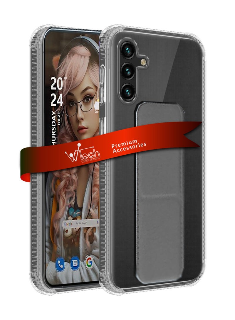 Wtech TPU Hand Grip Air Pillow Case Cover For Samsung Galaxy S24 5G 2024 Clear/Grey - Image 1