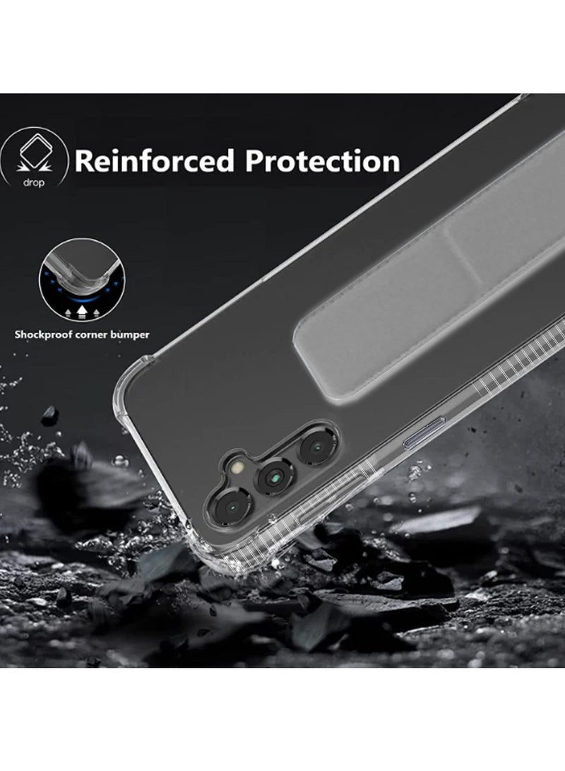 Wtech TPU Hand Grip Air Pillow Case Cover For Samsung Galaxy S24 5G 2024 Clear/Grey - Image 3