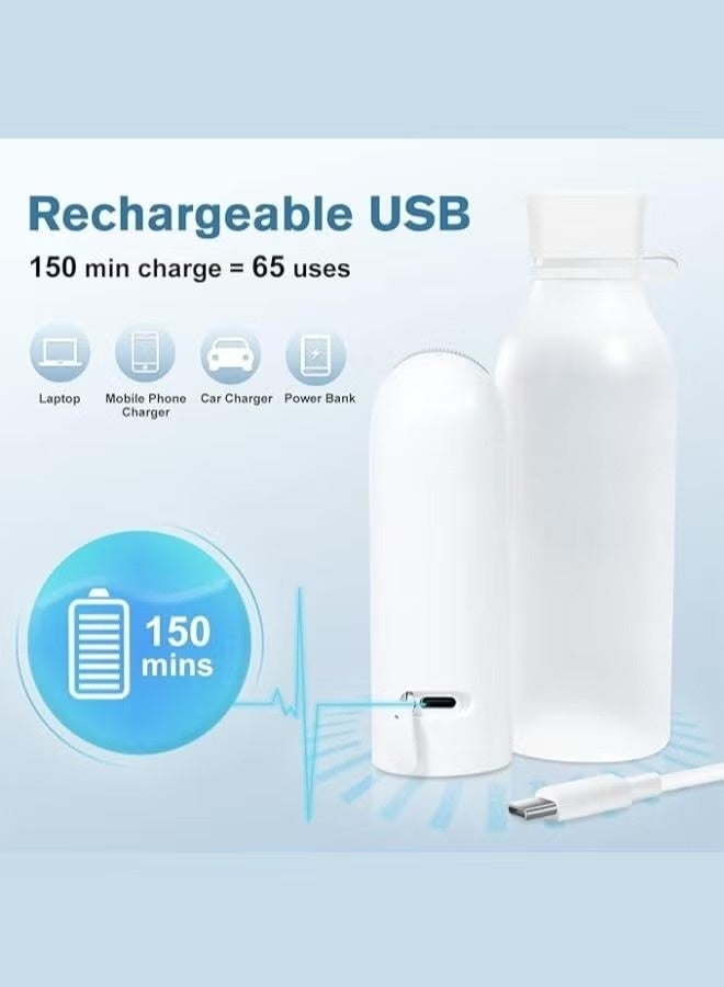 Portable Electric Bidet for Travel Rechargeable Shattaf with 400ml Bottle for Personal Hygiene & Convenience - Image 5