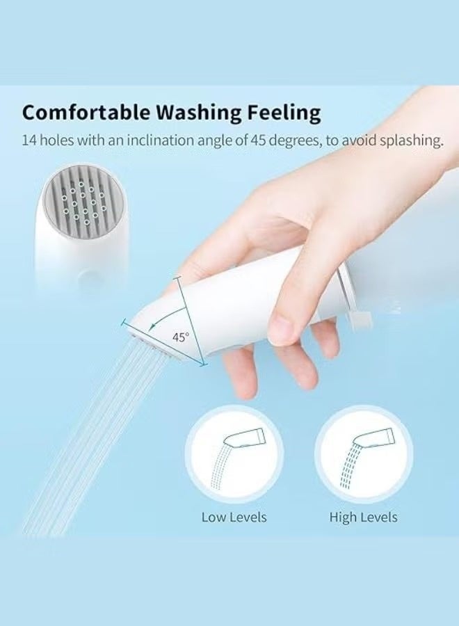 Portable Electric Bidet for Travel Rechargeable Shattaf with 400ml Bottle for Personal Hygiene & Convenience - Image 2