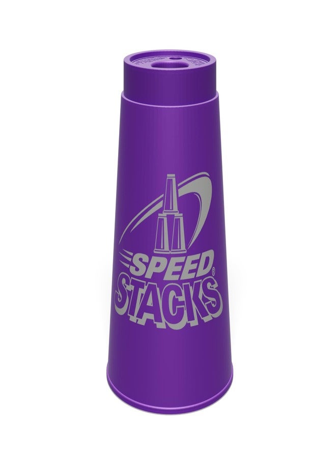 سبيد ستاكس مجموعة أكواب سبيد ستاكس | مجموعة رياضية رسمية للتكديس، بنفسجي - 12 كوبًا وقاعدة تثبيت | مواد عالية الجودة، احتكاك منخفض | معتمدة من WSSA - Image 4