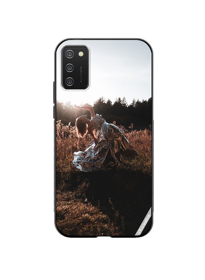 VR CREATIVE Protective Case Cover For Samsung Galaxy A03s Girl Dance Pose Design Multicolour - Image 1