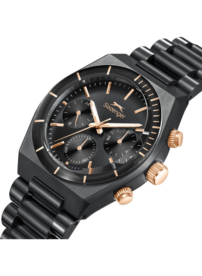 سلازنجر ساعة رجالية معدنية متعددة الوظائف - Image 5